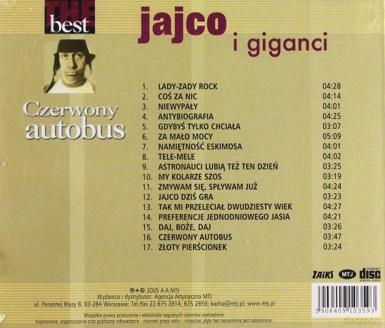 Jajco I Giganci: The Best - Czerwony Autobus [CD]