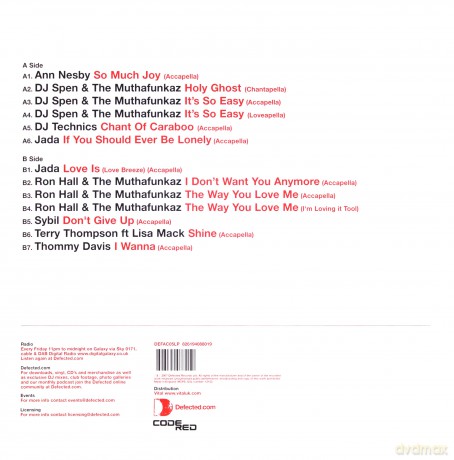 Defected Acapellas - vol. 5 - Code Red [Winyl]