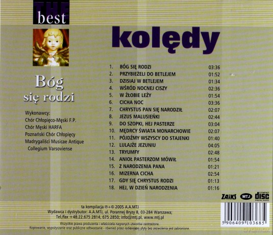 Różni Wykonawcy: The Best - Bóg Się Rodzi [CD]