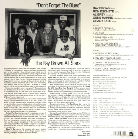 Ray Brown All Stars: Dont Forget The Blues [Winyl]