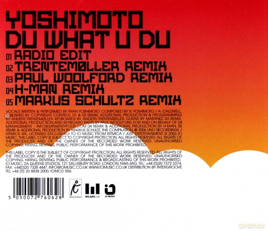 Yoshimoto: Du What U Du [CD]