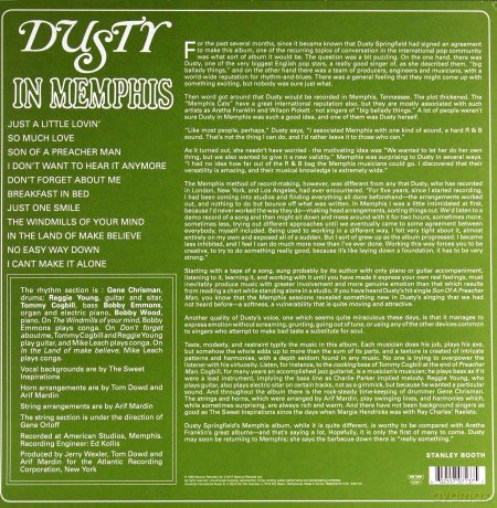 Dusty Springfield: Dusty In Memphis [Winyl]
