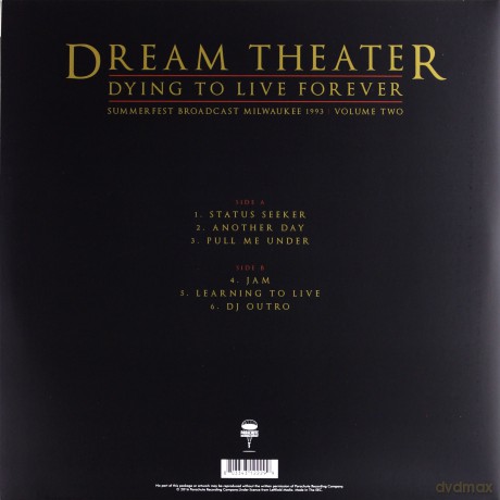 Dream Theater: Dying To Live Forever - Milwaukee 1993 V [Winyl]