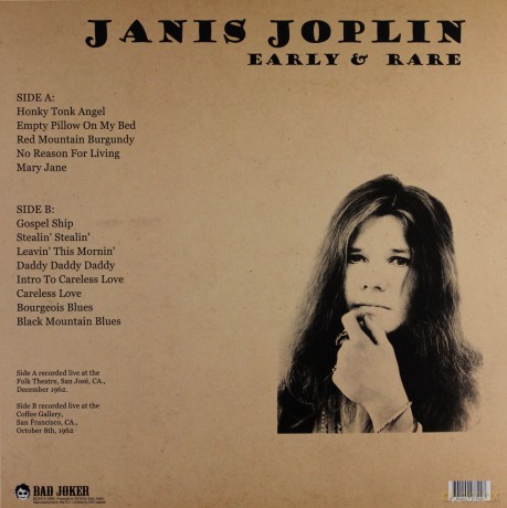 Janis Joplin: Early & Rare [Winyl]