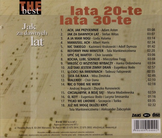 The Best - Lata 20-Te, Lata 30-Te [CD]