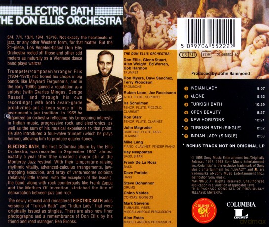 Don Ellis: Electric Bath [CD]