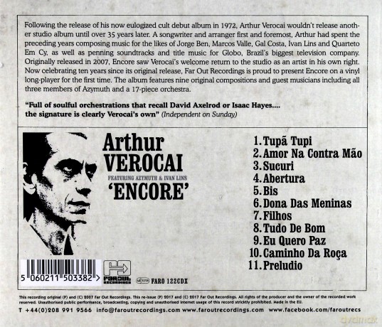 Arthur Verocai: Encore [CD]