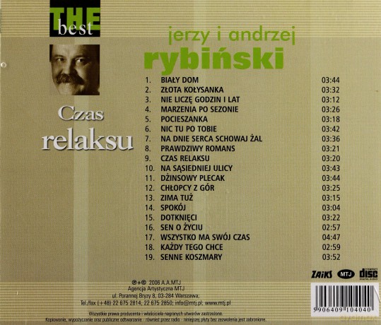 Jerzy i Andrzej Rybiński: The Best - Czas Relaksu [CD]