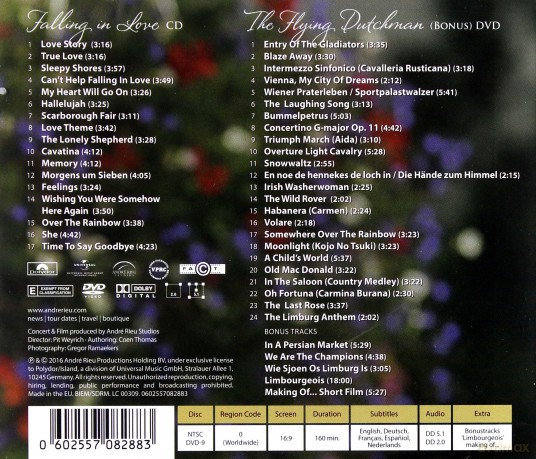 Andre Rieu: Falling In Love [CD]+[DVD]