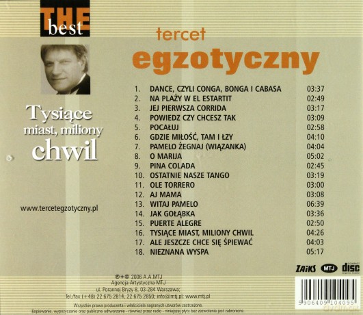 Tercet Egzotczny: The Best - Tysiące Miast, Miliony Chwil [CD]