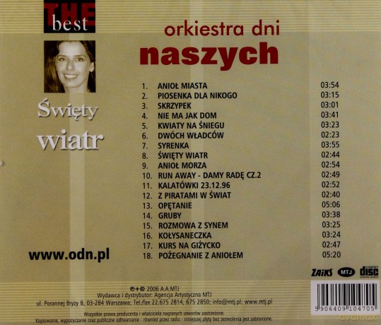 Orkiestra Dni Naszych: The Best - Święty Wiatr [CD]