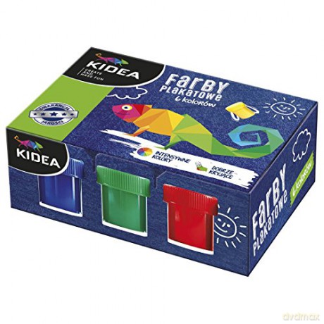 Farby plakatowe 6 kolorów x 20 ml