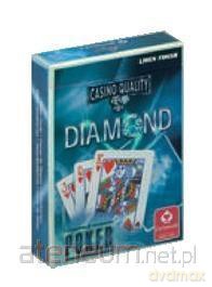 Karty do gry DIAMOND Poker linen blue [KARTY]