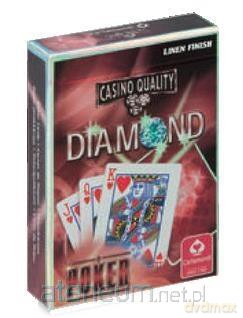 Karty do gry DIAMOND Poker linen red [KARTY]