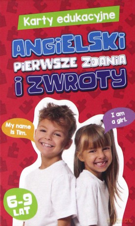 Karty edukacyjne. Angielski Pierwsze zdania