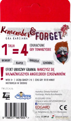 Kieszonkowiec angielski. Remember Forget (9+) [GRA]
