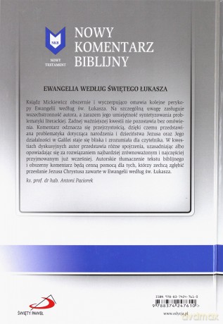 Nowy komentarz biblijny. (Tom II)I cz. 2 Ewangelia - ks. Franiszek Mickiewicz [KSIĄŻKA]