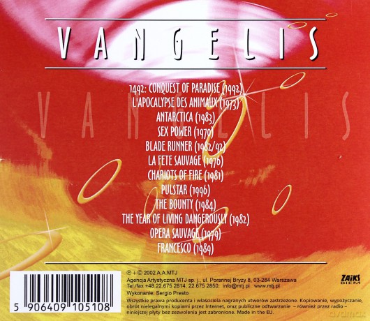 Vangelis: Cover Version [CD]