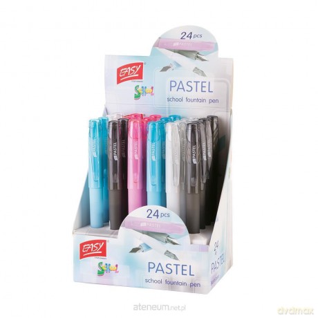 Pióro na naboje Pastel niebieski (24 szt)
