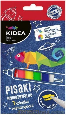 Pisaki wymazywalne 7 kolorów