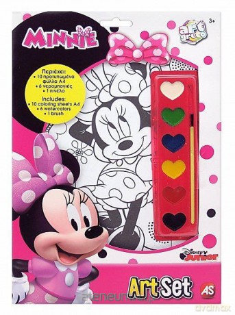 Plakaty z farbkami Minnie