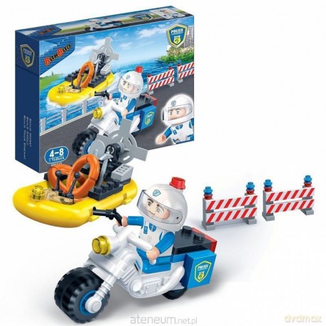 Police 7018 Policja Policjant na motocyklu [KLOCKI]