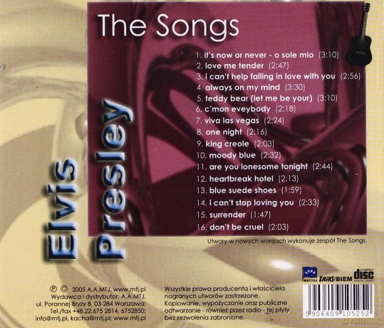 Elvis Presley: Elvis Presley - The Songs [CD]