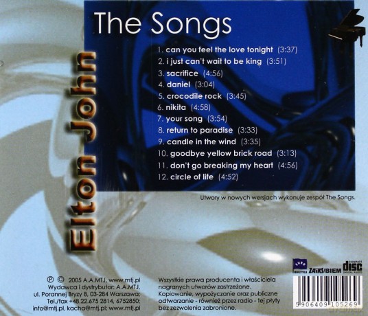 The Songs: Elton John [CD]