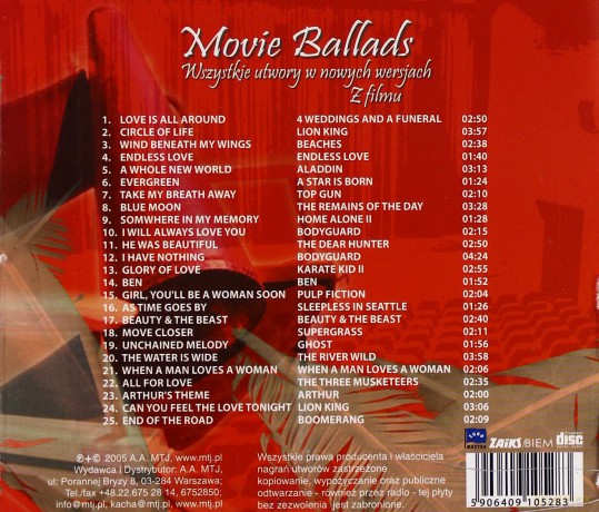 Cover Version: Movie Ballads [CD]