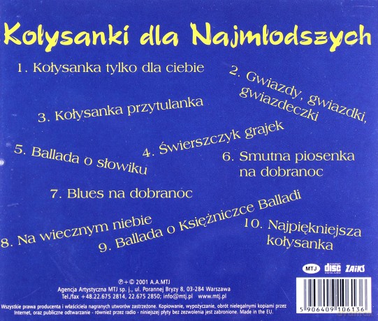 Kołysanki dla najmłodszych [CD]