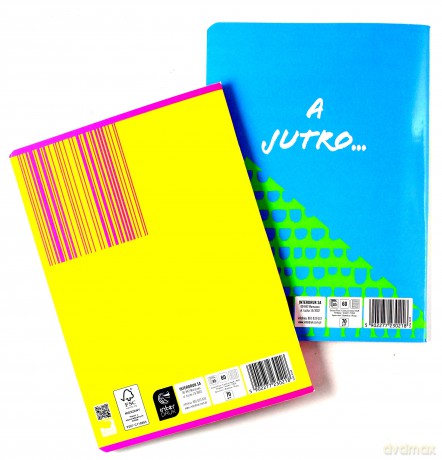 Zeszyt A5/60K linia Fluo mix (10 szt)