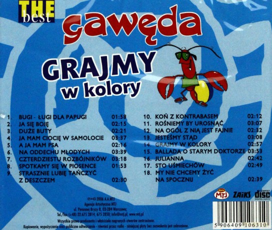 Gawęda: The Best - Grajmy W Kolory [CD]