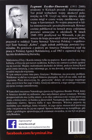 Eliza nie zgadza się na rozwód. Testament - Zygmunt Zeydler-Zborowski [KSIĄŻKA]
