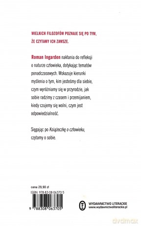 Książeczka o człowieku - Roman Ingarden [KSIĄŻKA]