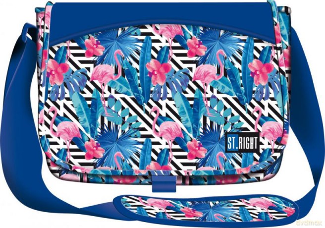 Torba na ramię flamingo pink blue