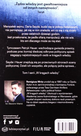 Wotum nieufności. W kręgach władzy (Tom 1) (pocket) - Remigiusz Mróz [KSIĄŻKA]