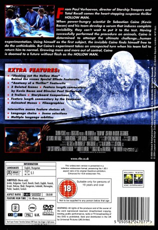Hollow Man (Człowiek Widmo) [DVD]