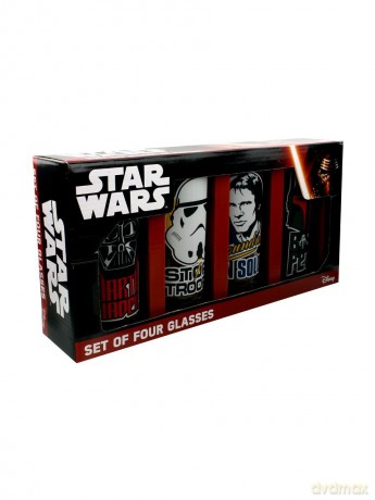 Star Wars: Characters Zestaw 4 szklanek (Gwiezdne Wojny)