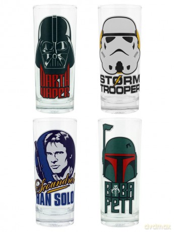 Star Wars: Characters Zestaw 4 szklanek (Gwiezdne Wojny)