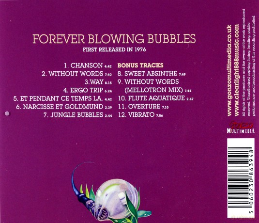 Clearlight: Forever Blowing Bubbles [CD]