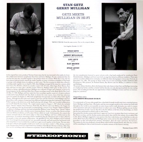 Stan Getz & Gerry Mulligan: Getz Meets Mulligan In Hi-Fi [Winyl]