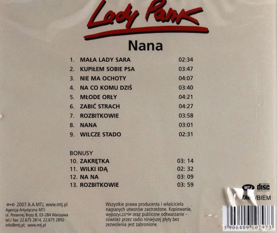 Lady Pank: Nana [CD]