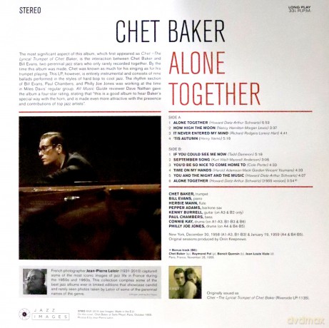 Chet Baker: Guest Star - Bill Evans - Alone Together [Winyl]