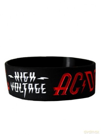 AC/DC: High Voltage Rubber Wristband