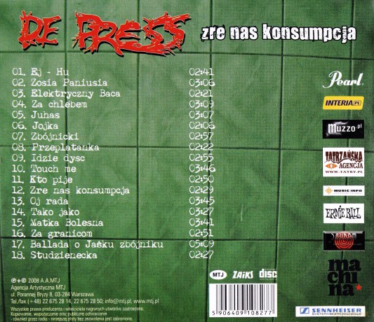 De Press: Żre nas konsumpcja [CD]