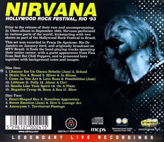 Nirvana: Hollywood Rock Festival. Rio 93 [2CD]