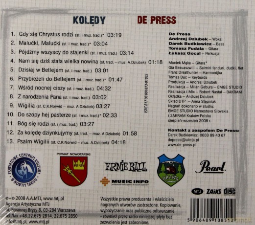 De Press: Kolędy (digipack) [CD]