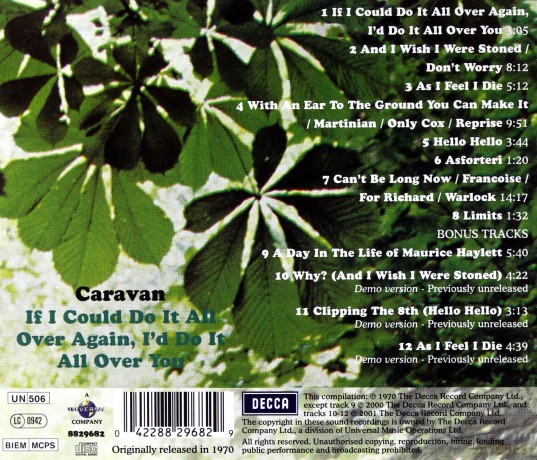 Caravan: If I Could Do It All Over Again [CD]