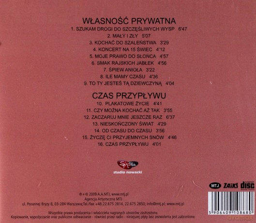 Aleksander Nowacki: Własność Prywatna / Czas Przypływu [CD]