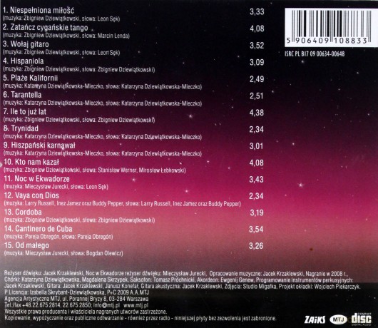 Tercet Egzotyczny: Noc w Ekwadorze [CD]